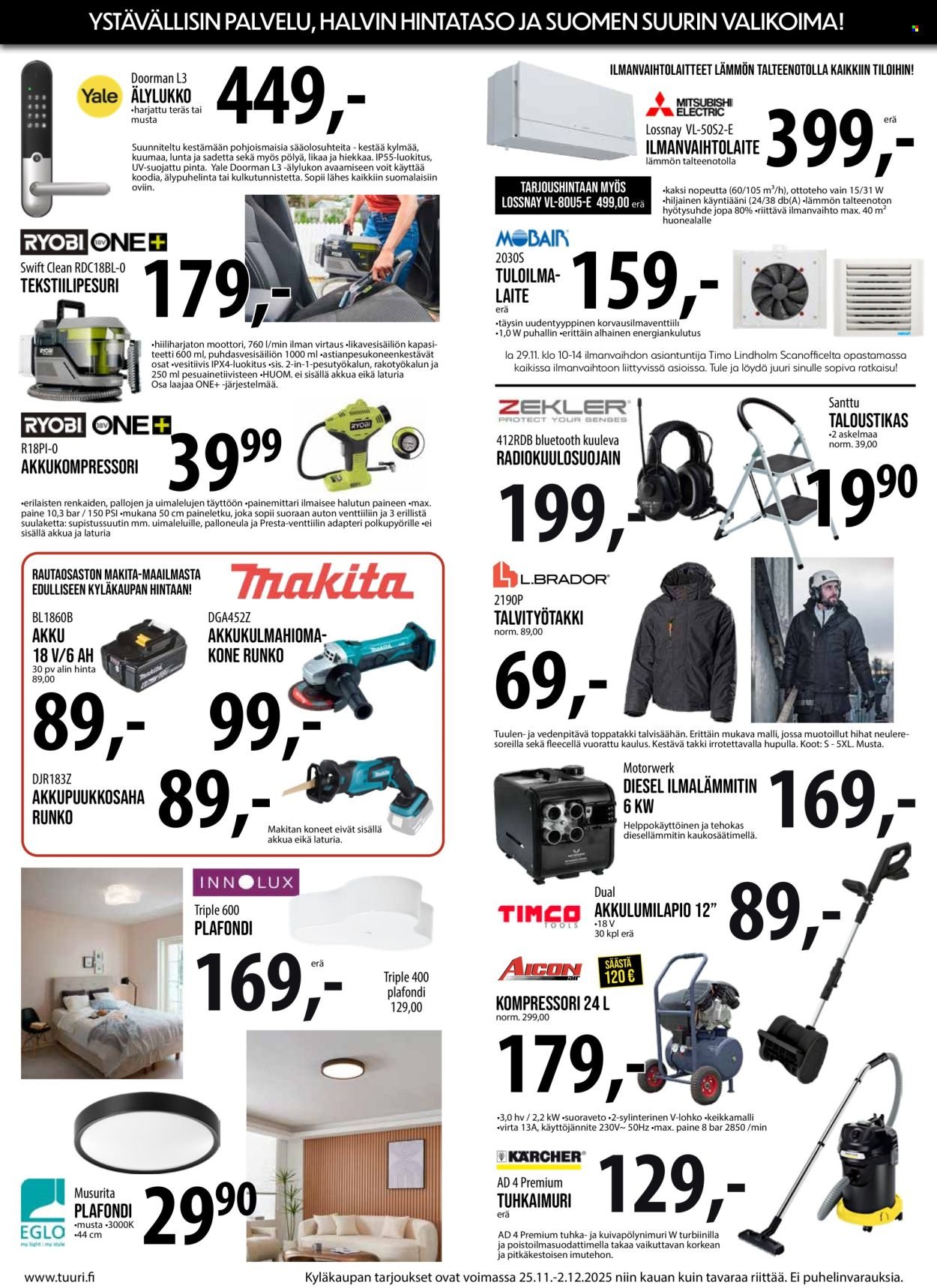 TUURI tarjoukset - Alkaen TI 25.11.2025