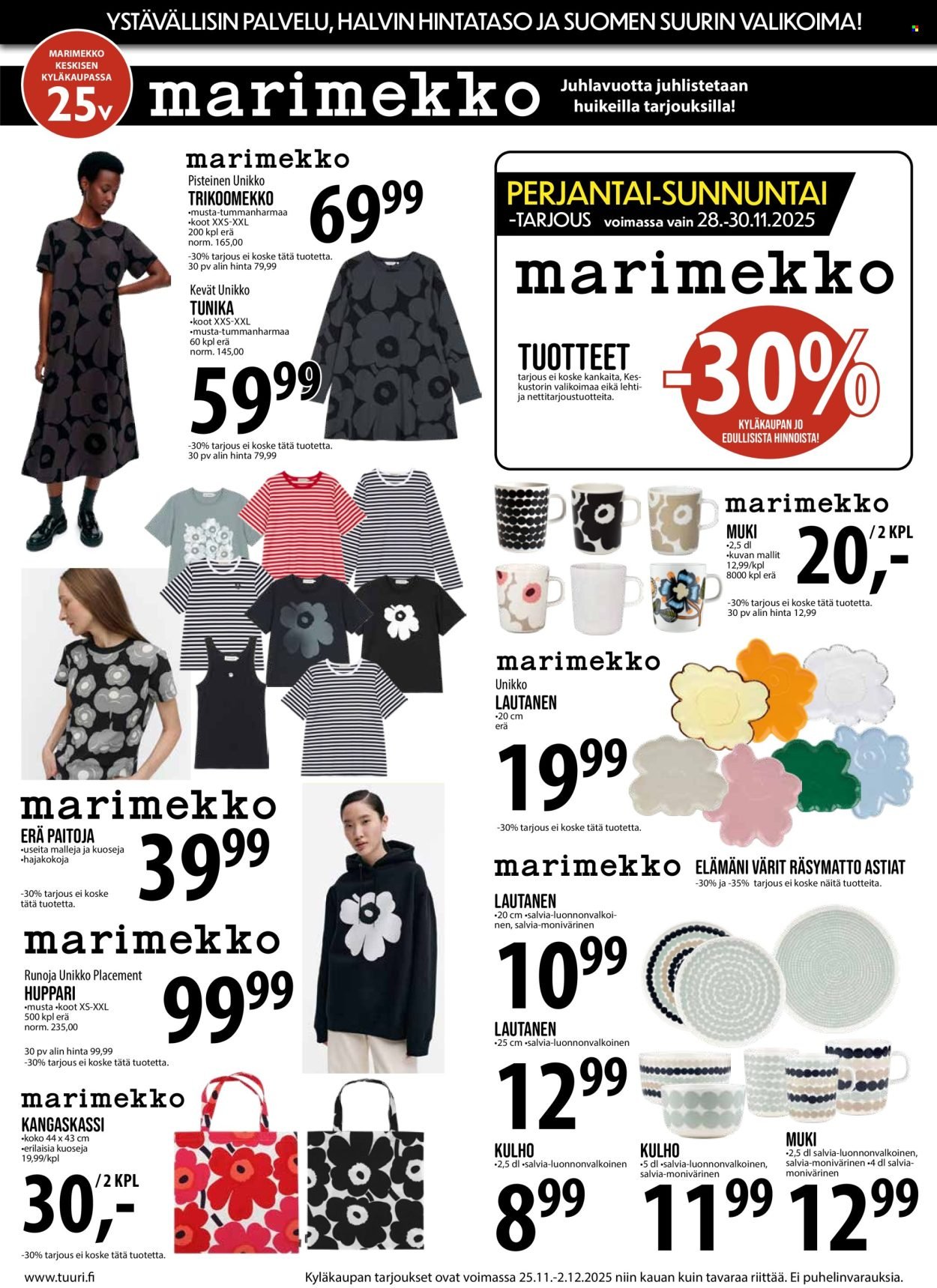 TUURI tarjoukset - Alkaen TI 25.11.2025