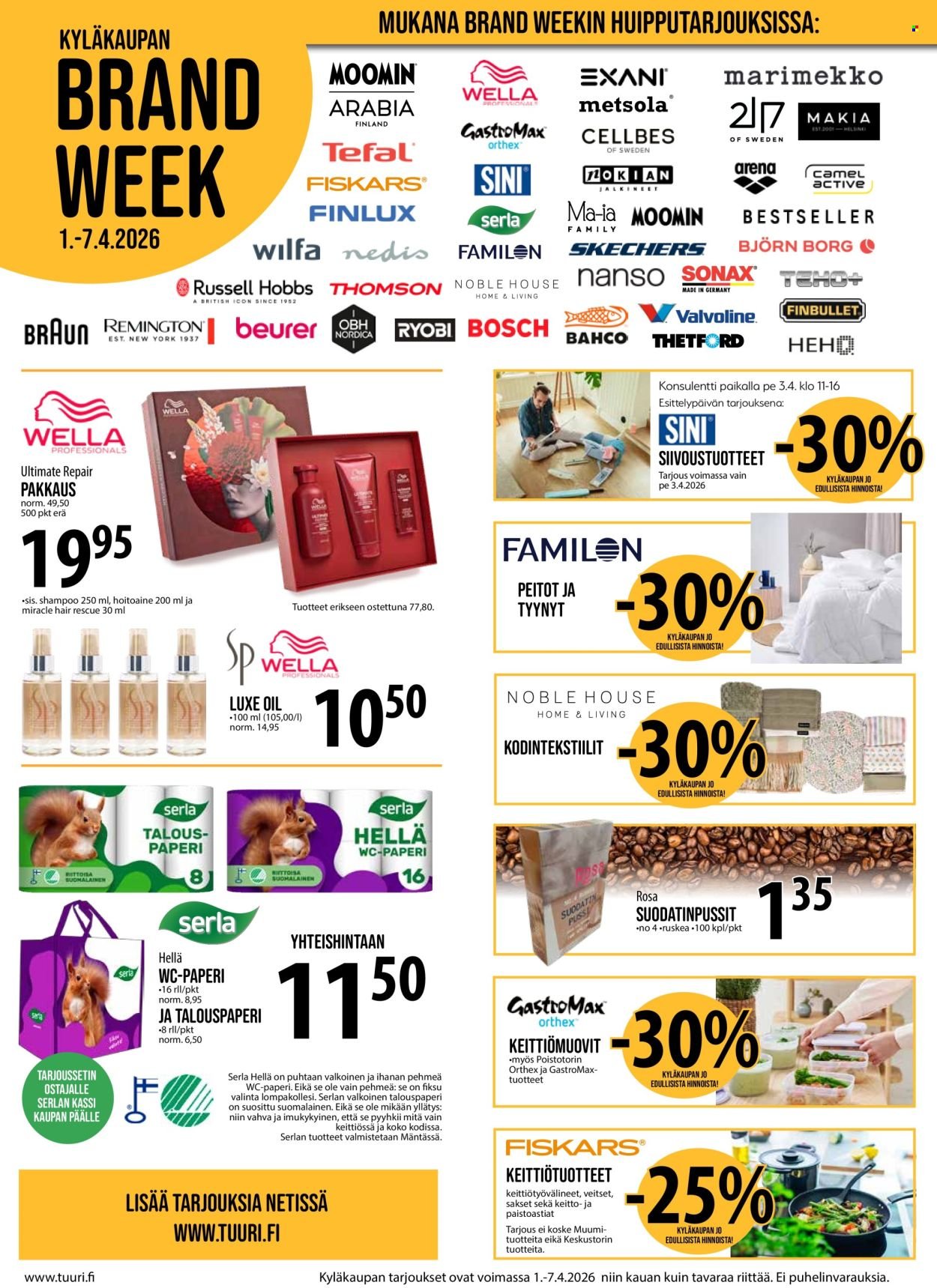 TUURI tarjoukset - Alkaen KE 1.4.2026