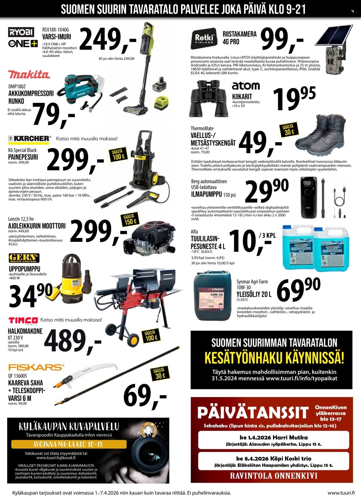 TUURI tarjoukset - Alkaen KE 1.4.2026