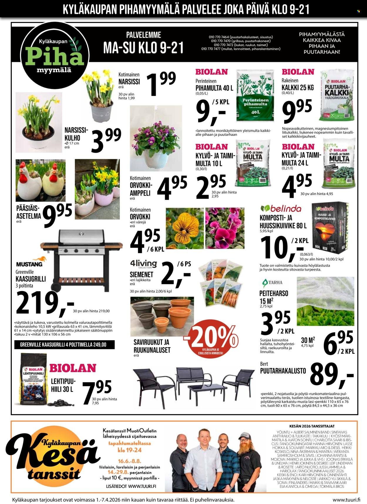 TUURI tarjoukset - Alkaen KE 1.4.2026