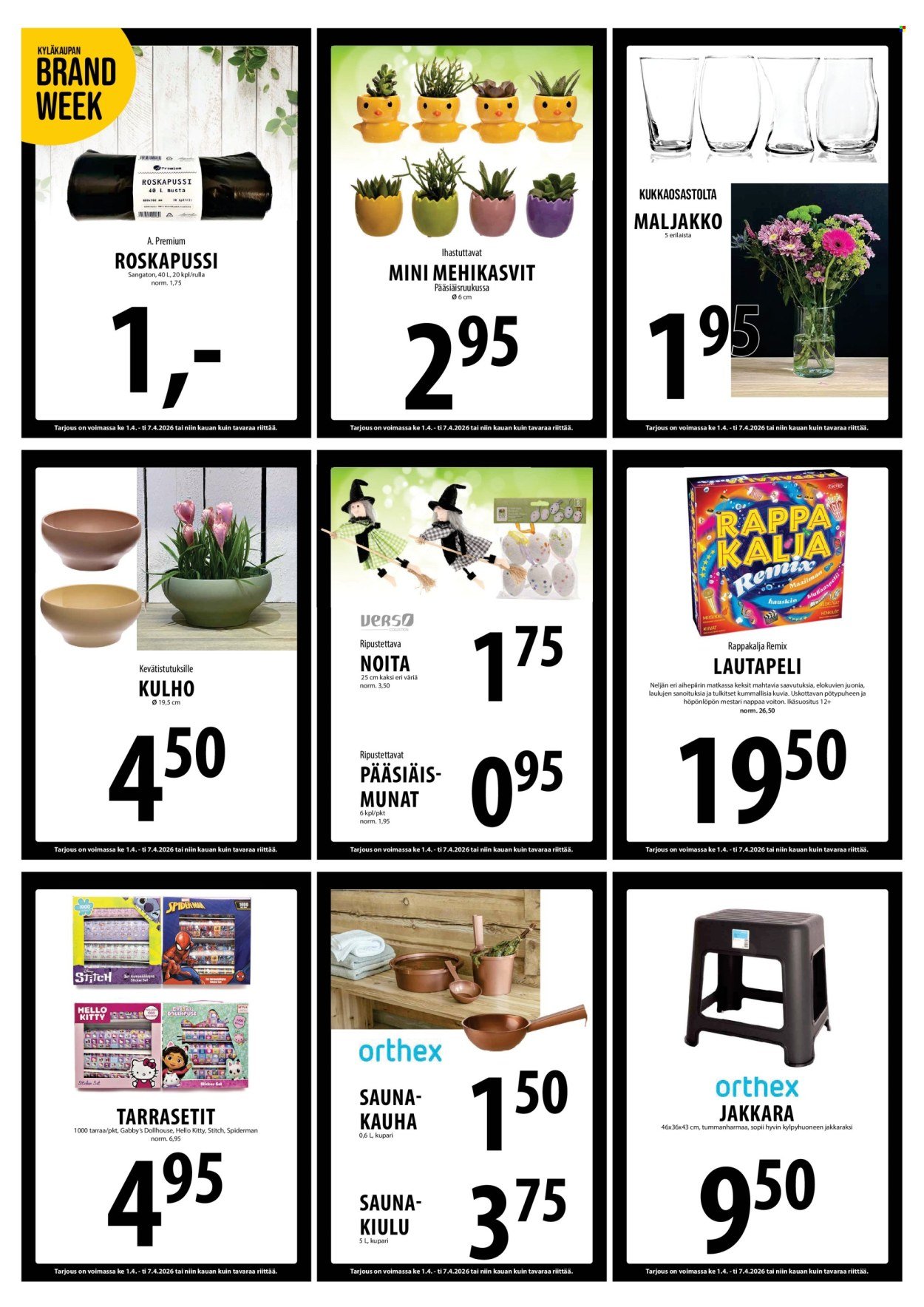 TUURI tarjoukset - Alkaen KE 1.4.2026