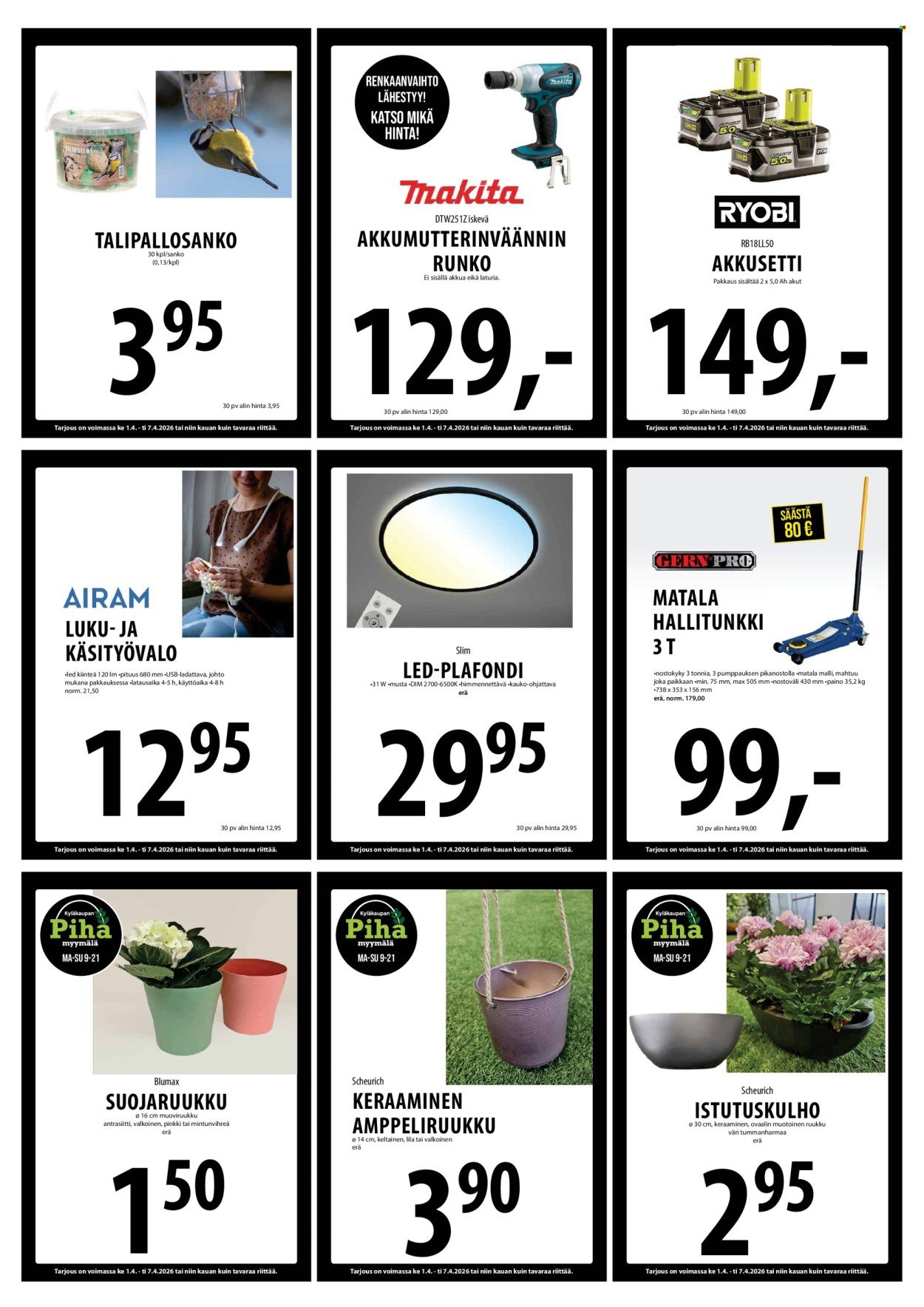 TUURI tarjoukset - Alkaen KE 1.4.2026