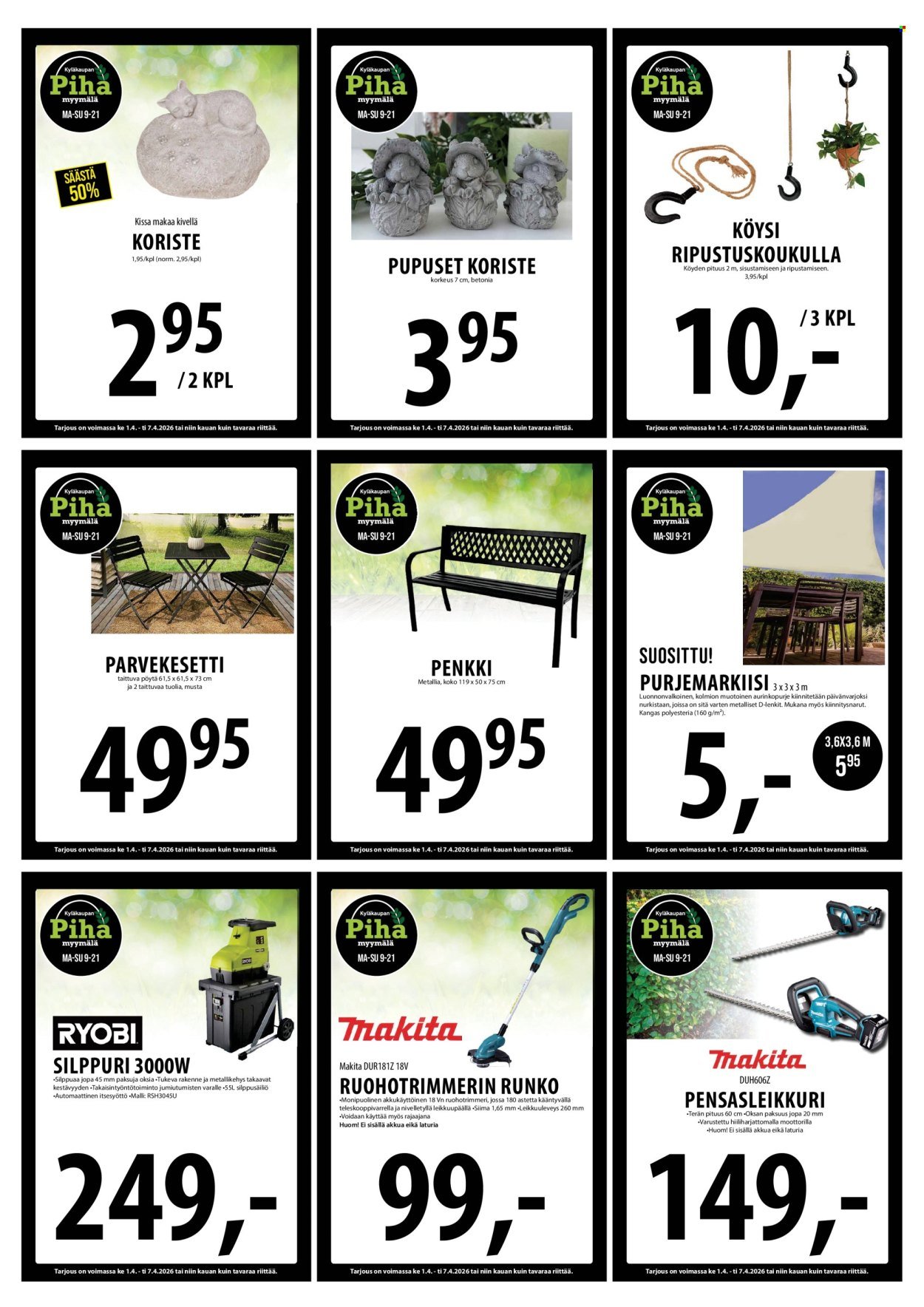 TUURI tarjoukset - Alkaen KE 1.4.2026