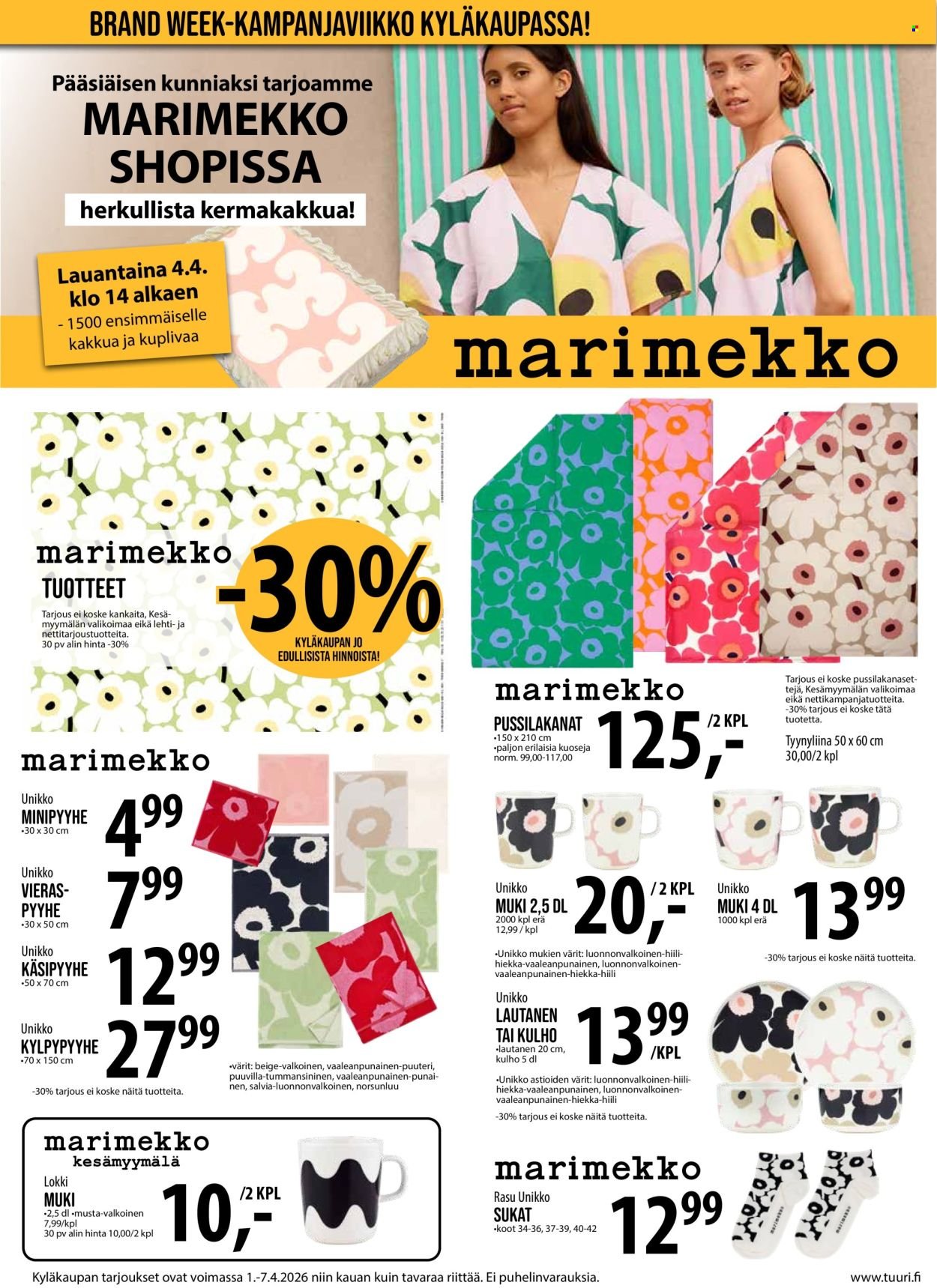 TUURI tarjoukset - Alkaen KE 1.4.2026