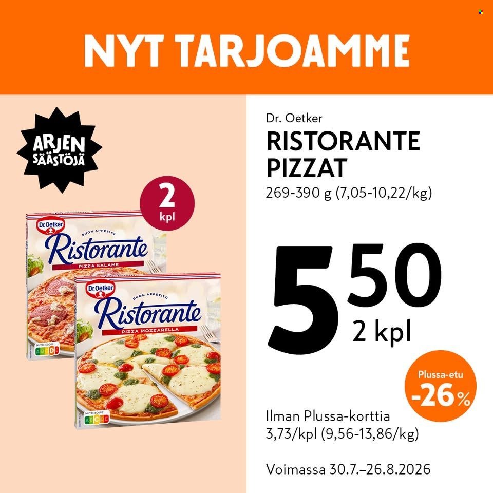 K-MARKET tarjoukset - Alkaen TO 30.7.2026