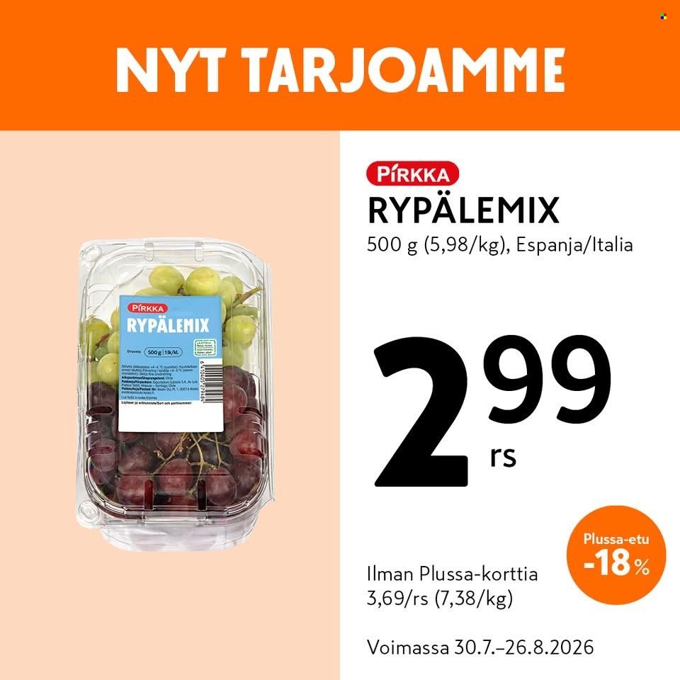 K-MARKET tarjoukset - Alkaen TO 30.7.2026