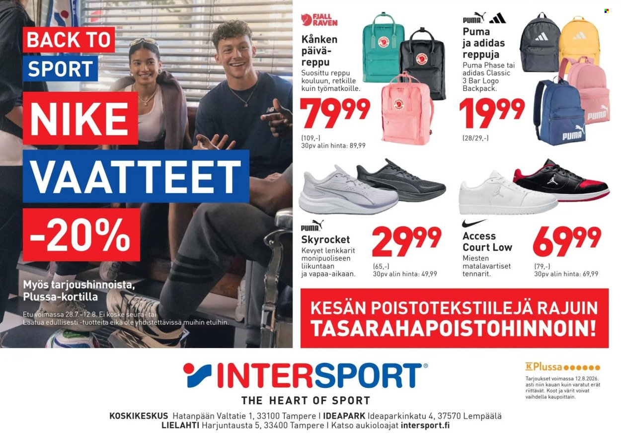 INTERSPORT tarjoukset - Back to sport