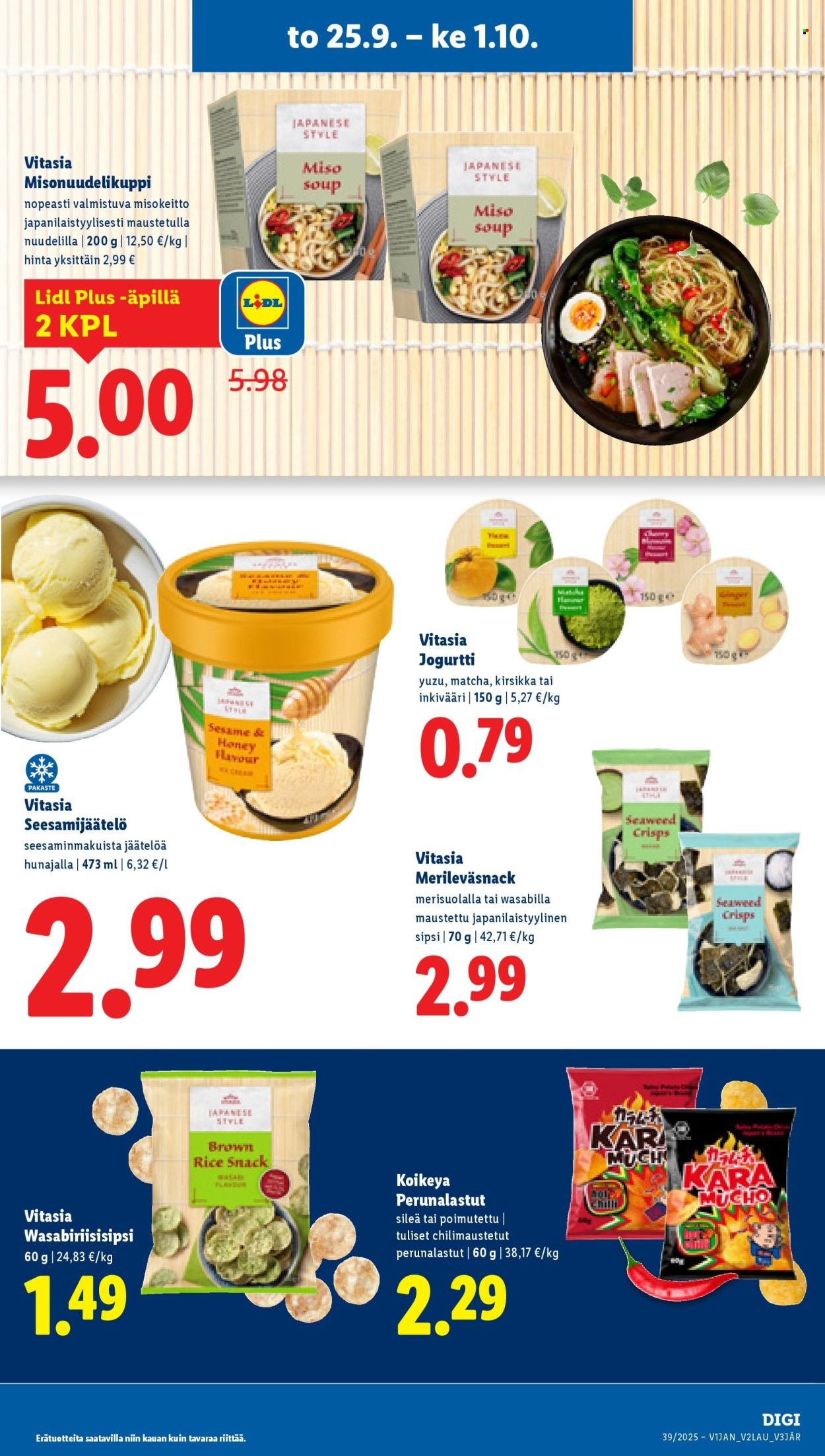 LIDL tarjoukset - Alkaen TO 25.9.2025 (2025-09-25 - 2025-10-01)