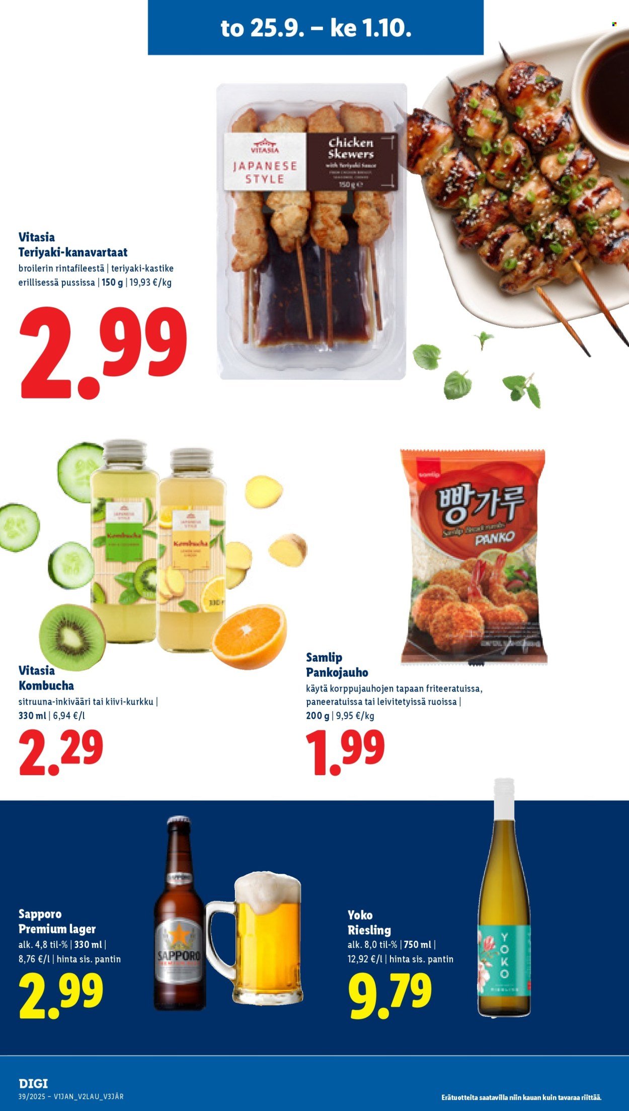 LIDL tarjoukset - Alkaen TO 25.9.2025 (2025-09-25 - 2025-10-01)