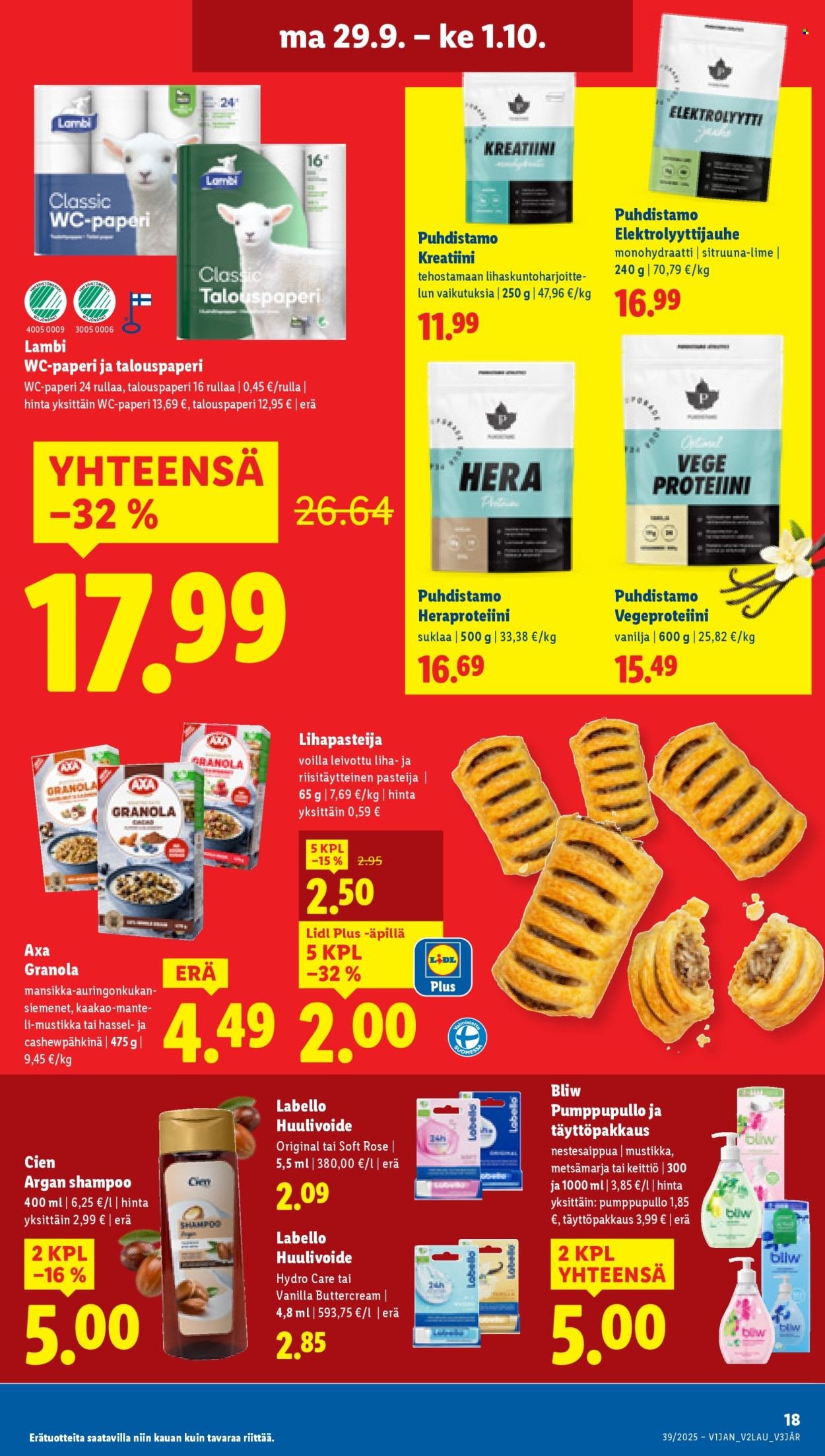 LIDL tarjoukset - Alkaen TO 25.9.2025 (2025-09-25 - 2025-10-01)