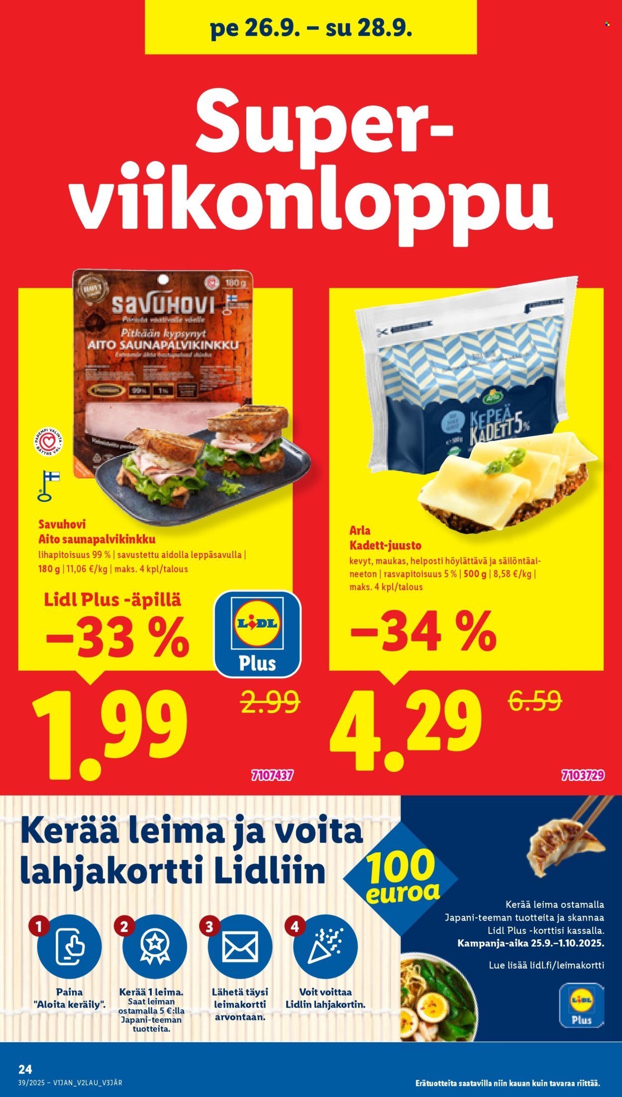 LIDL tarjoukset - Alkaen TO 25.9.2025 (2025-09-25 - 2025-10-01)