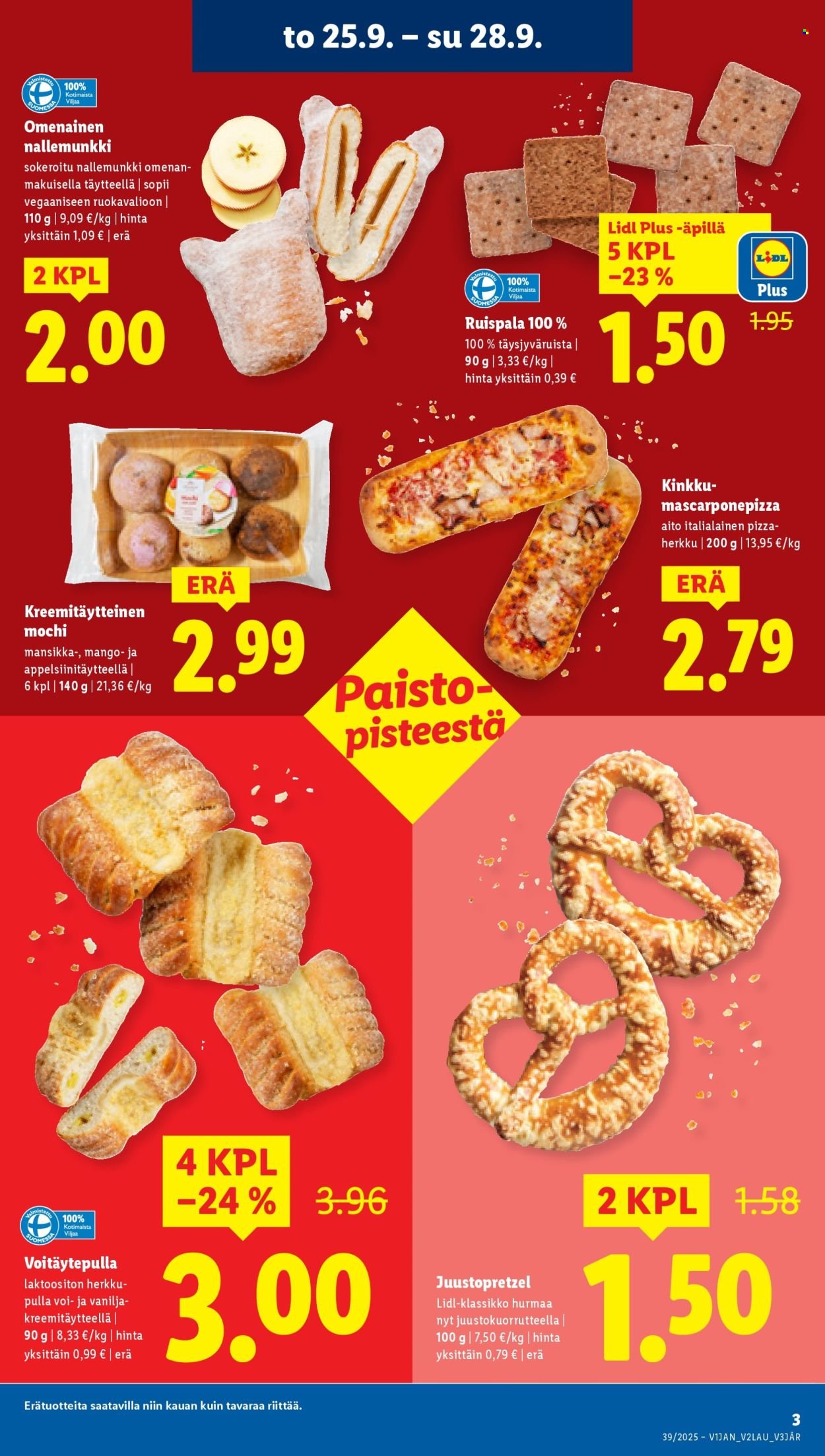 LIDL tarjoukset - Alkaen TO 25.9.2025 (2025-09-25 - 2025-10-01)