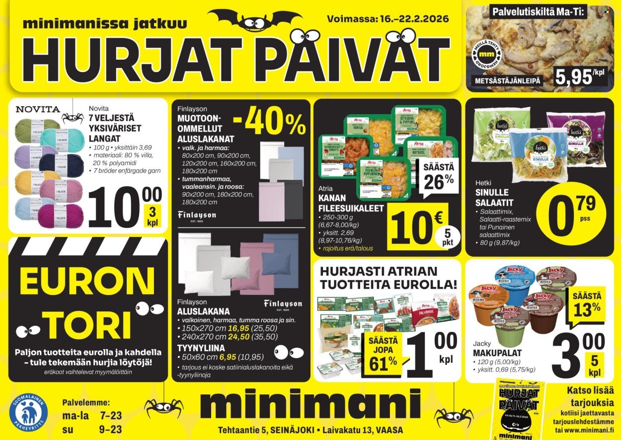 MINIMANI tarjoukset - Alkaen MA 16.2.2026
