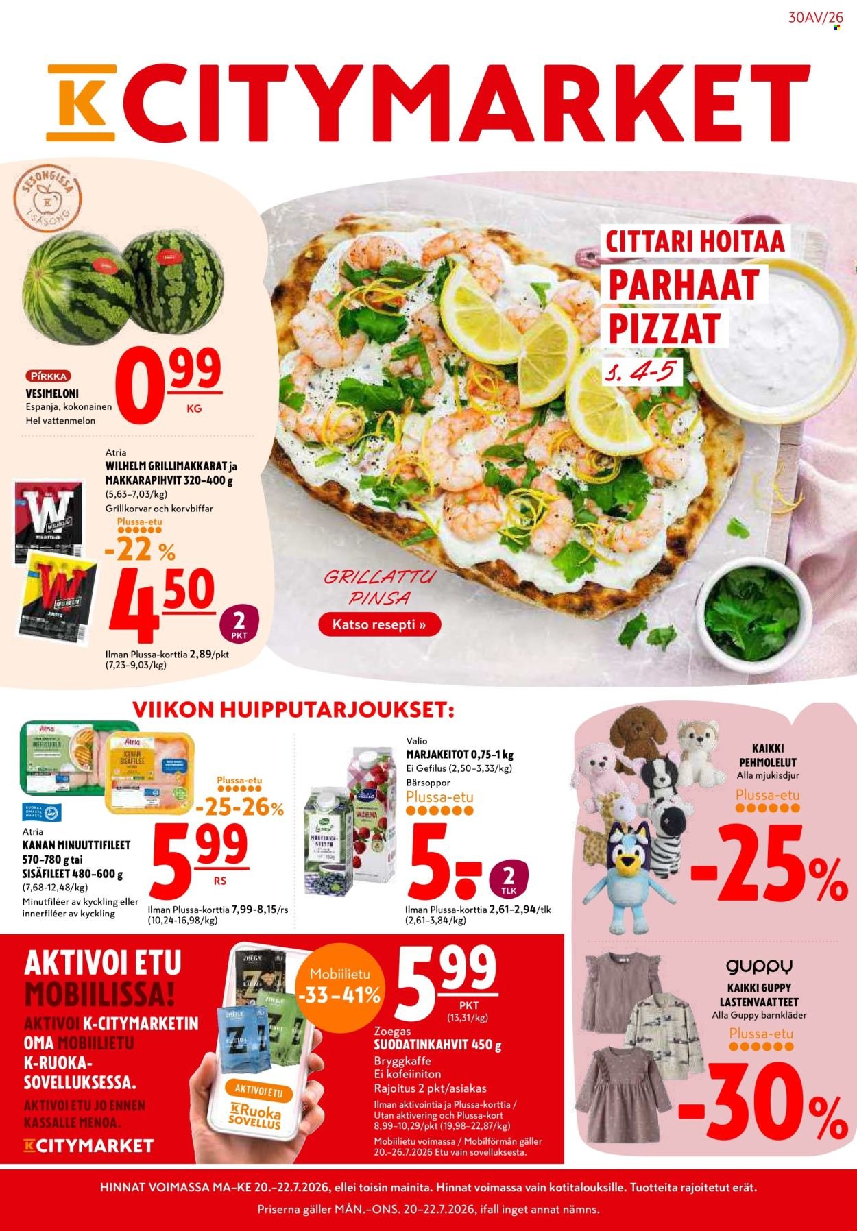 K-CITYMARKET tarjoukset - Alkaen MA 20.7.2026