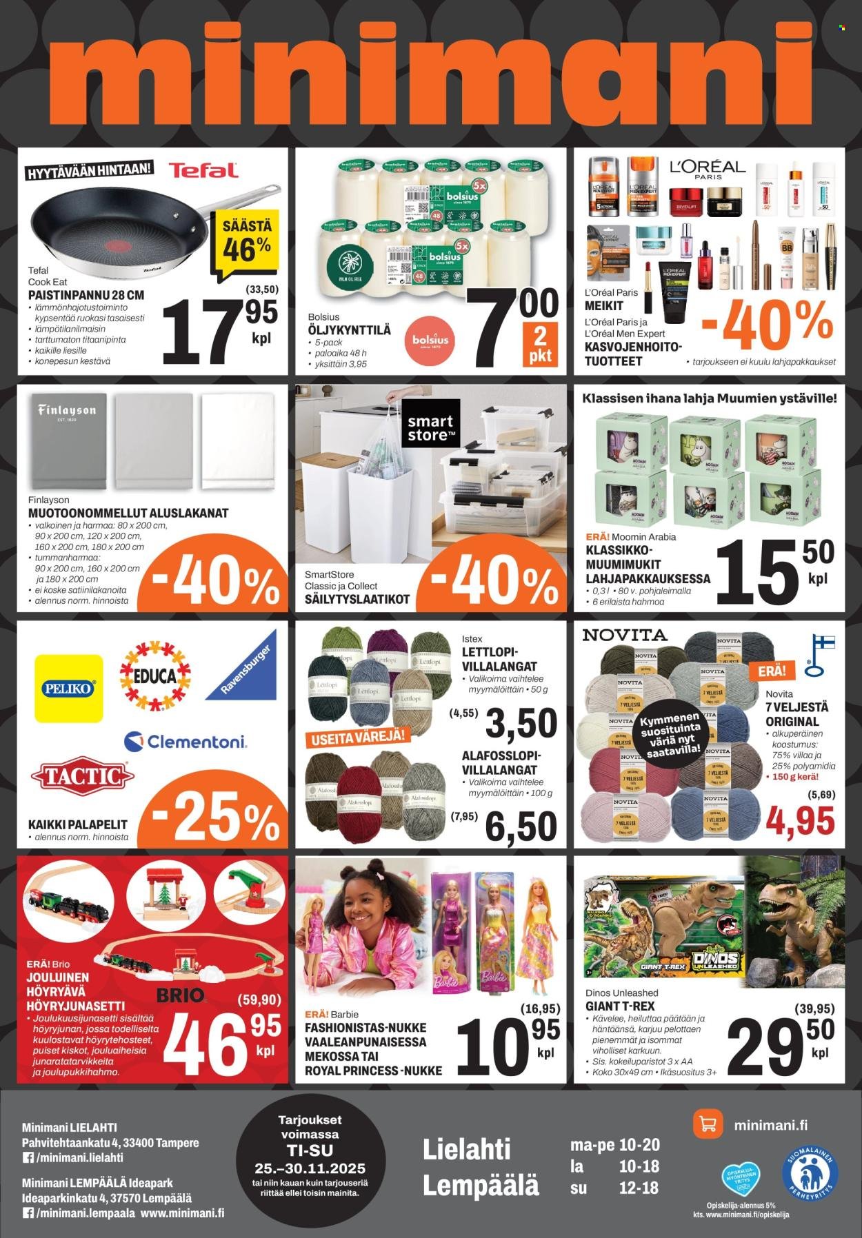 MINIMANI tarjoukset - Alkaen TI 25.11.2025