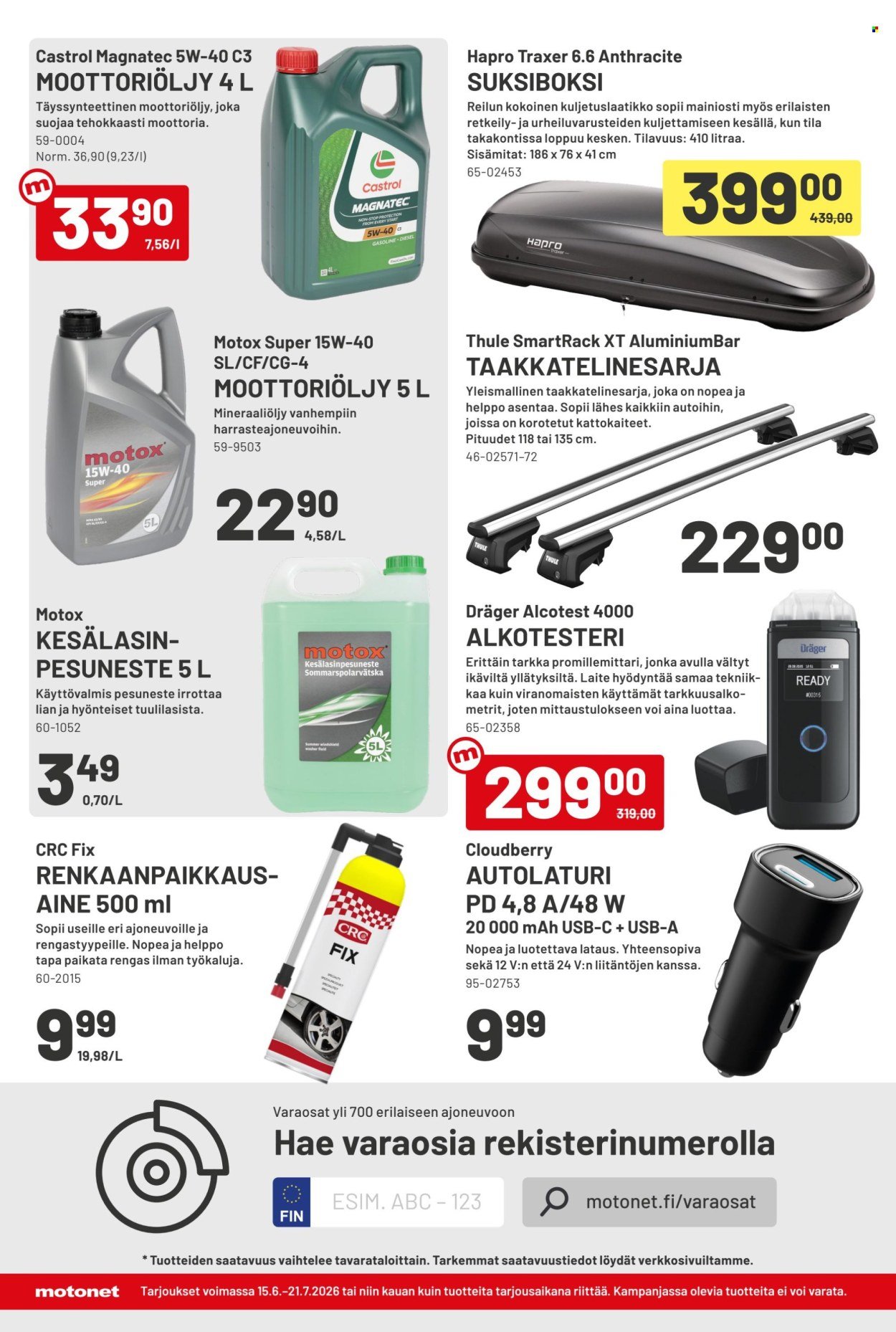 MOTONET tarjoukset - Kesäkuun lehti