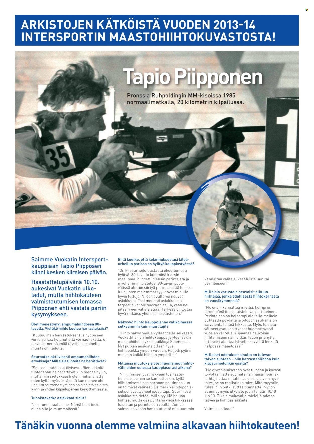 INTERSPORT tarjoukset - Piipposen maastohiihtokuvasto