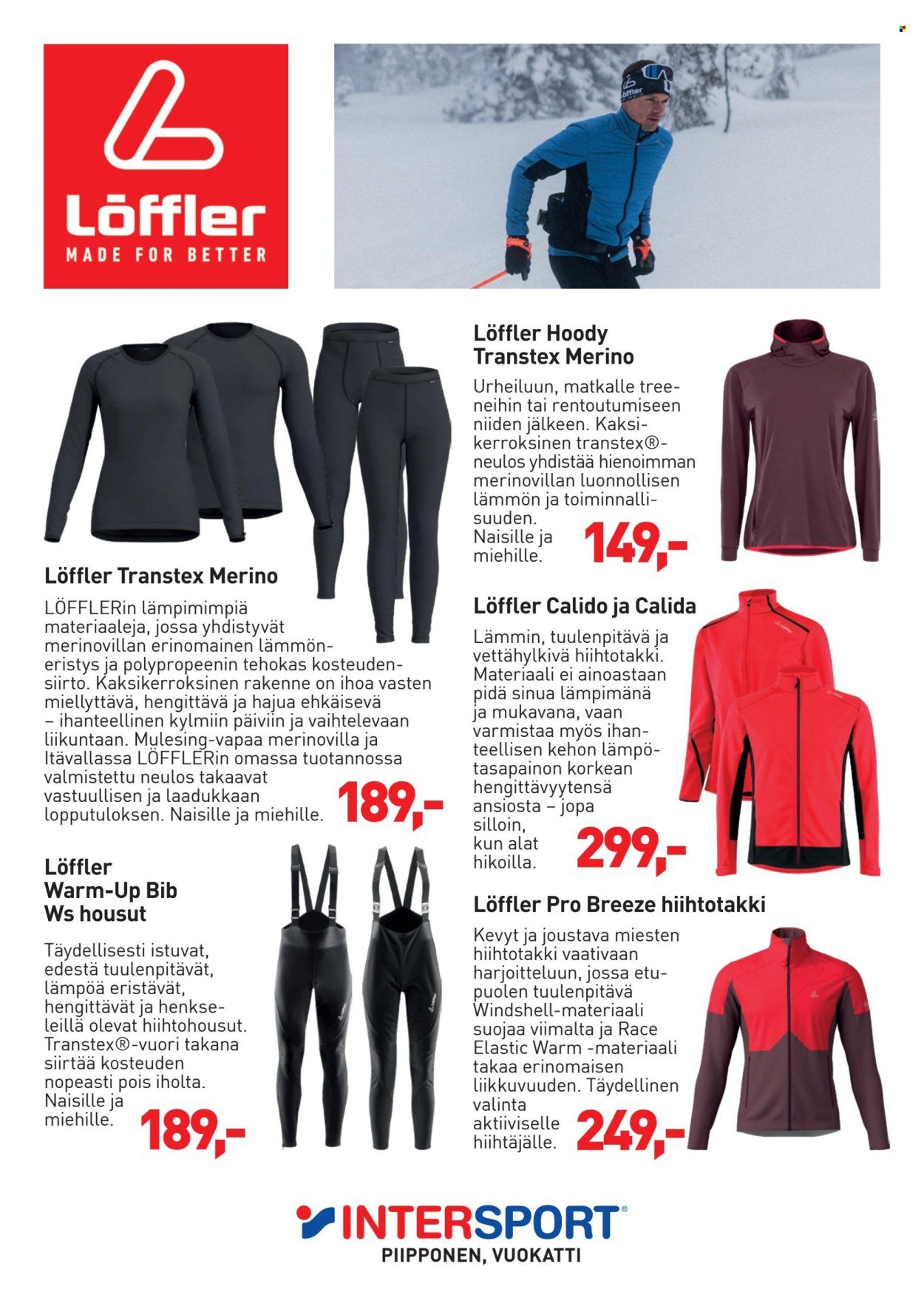 INTERSPORT tarjoukset - Piipposen maastohiihtokuvasto