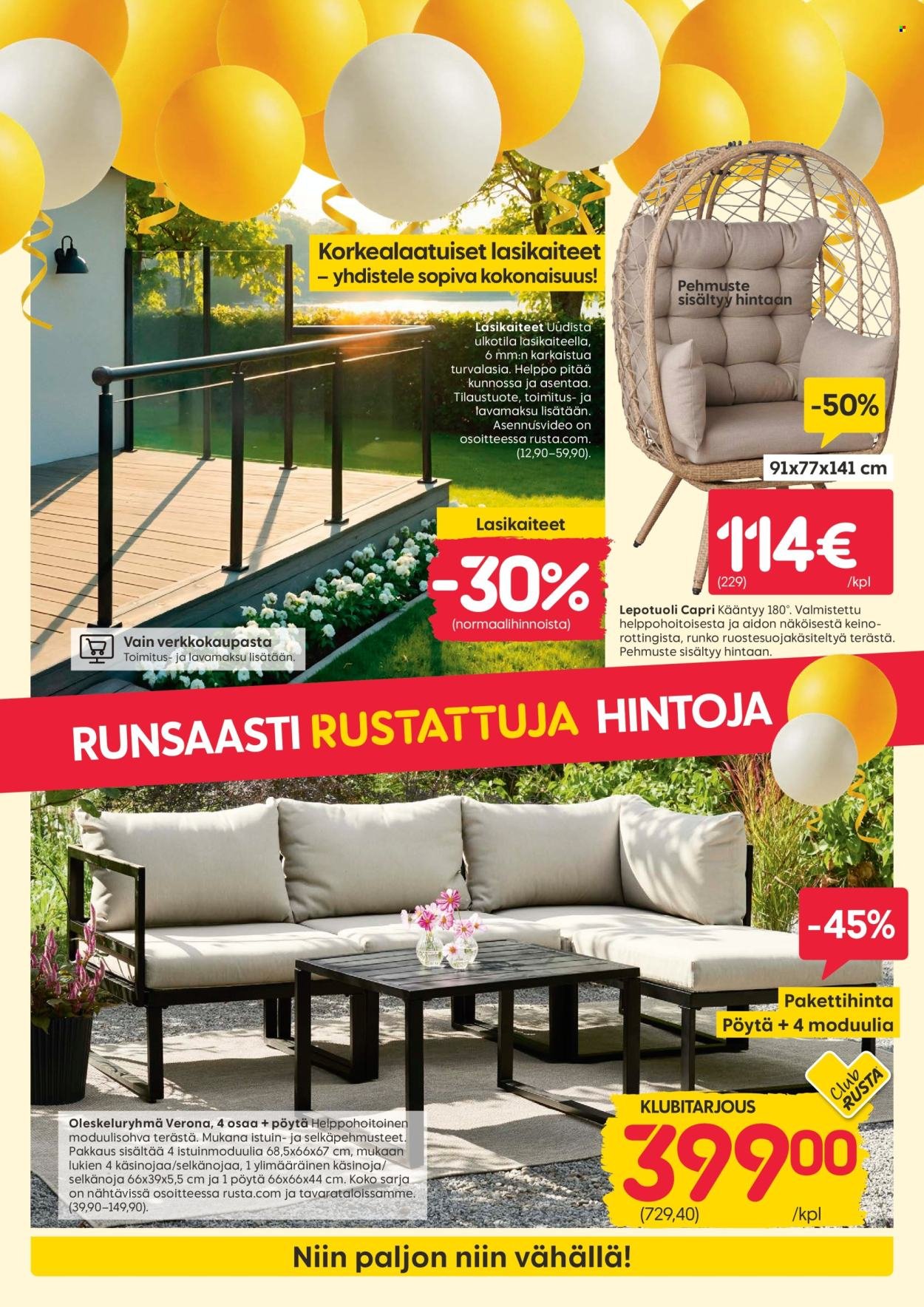 RUSTA tarjoukset - Alkaen MA 27.4.2026