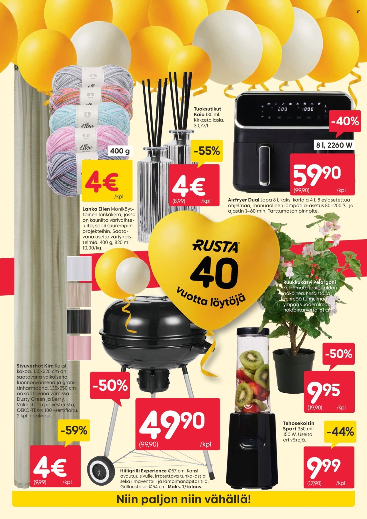 RUSTA tarjoukset - Alkaen MA 27.4.2026