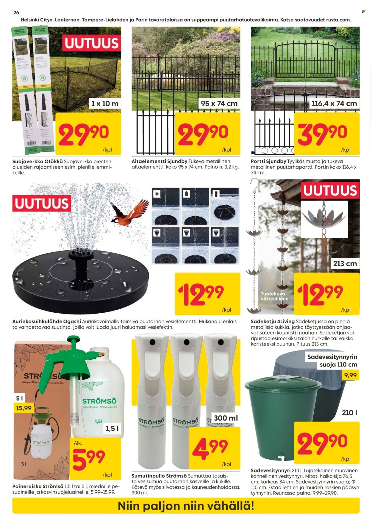 RUSTA tarjoukset - Alkaen MA 27.4.2026