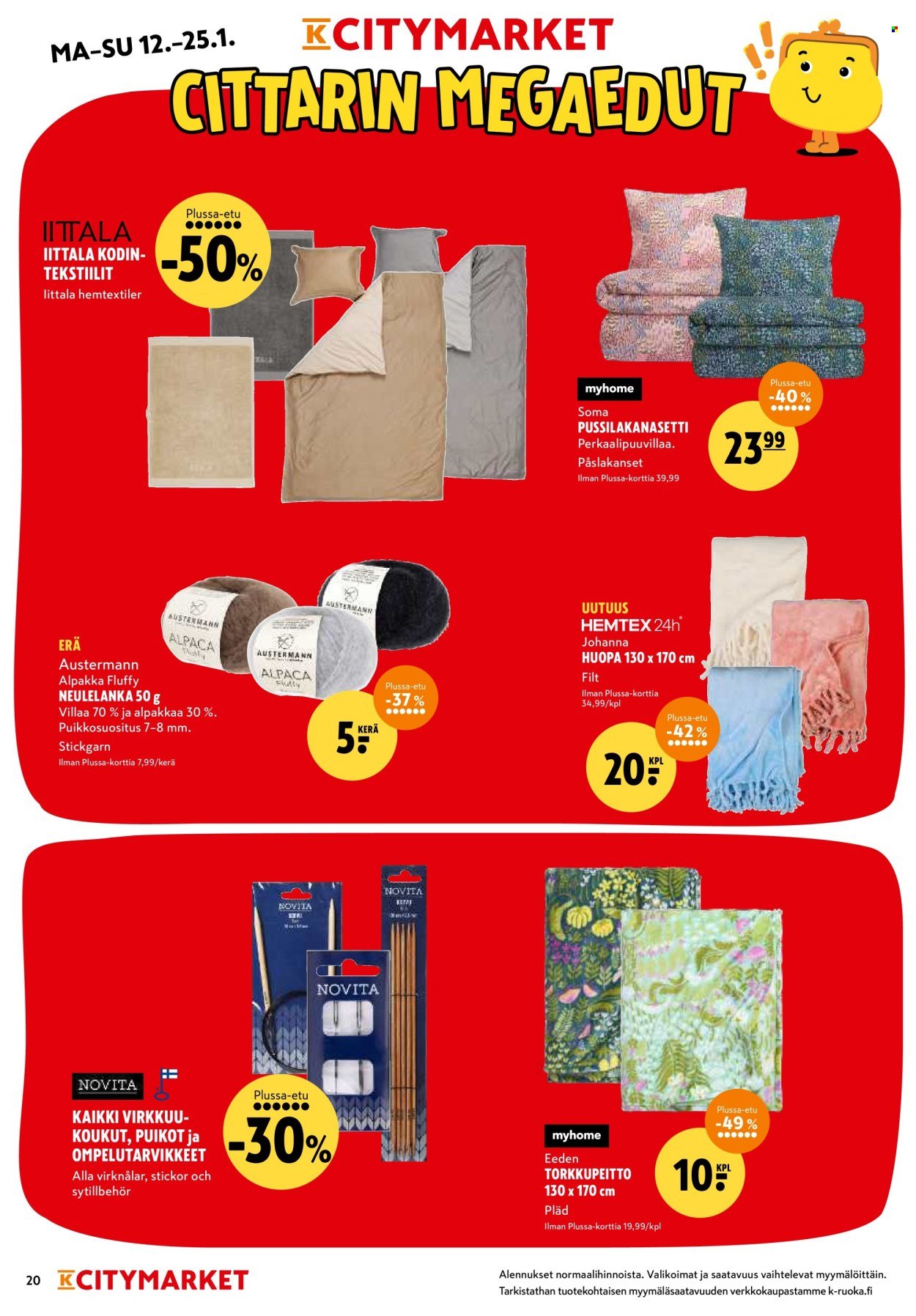 K-CITYMARKET tarjoukset - Alkaen MA 12.1.2026