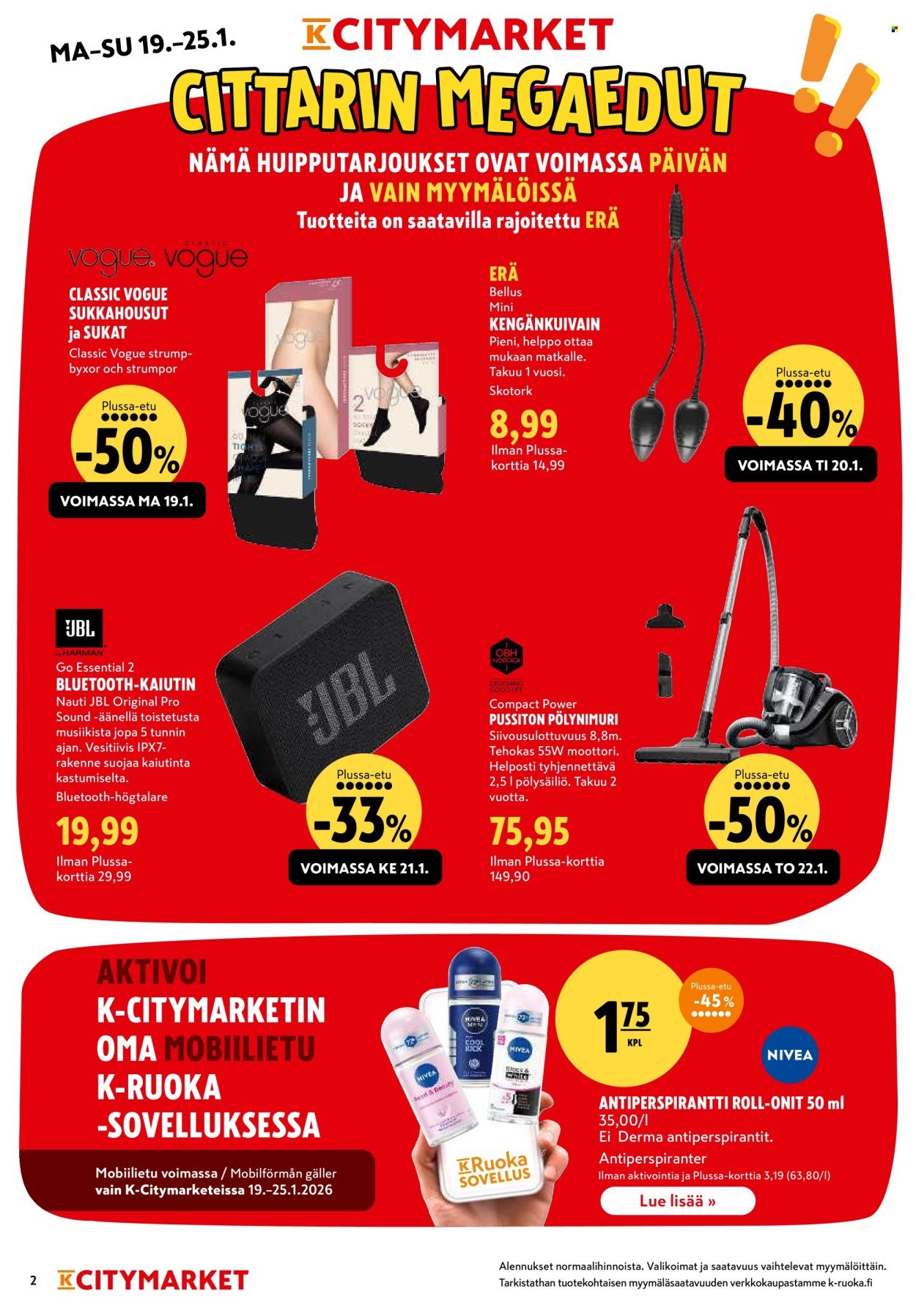 K-CITYMARKET tarjoukset - Alkaen MA 12.1.2026