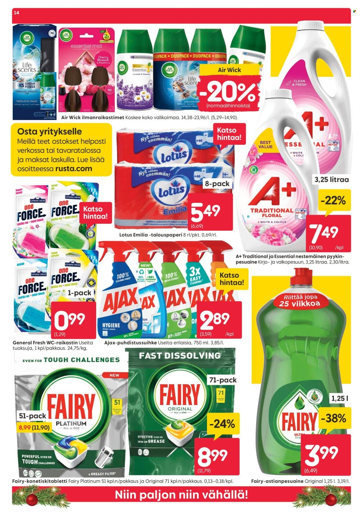 RUSTA tarjoukset - Alkaen KE 24.12.2025