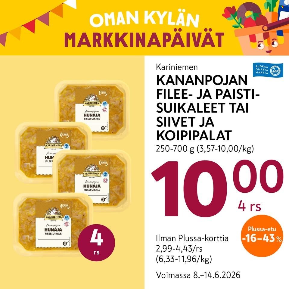 K-MARKET tarjoukset - Alkaen MA 8.6.2026