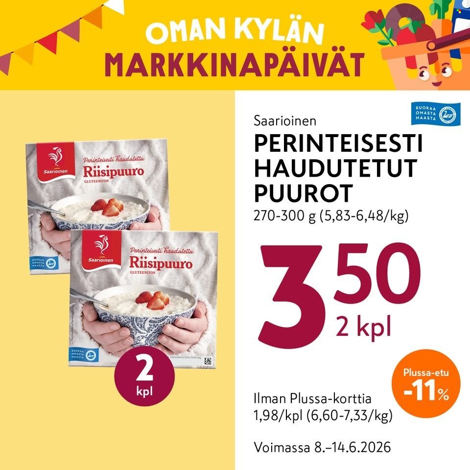 K-MARKET tarjoukset - Alkaen MA 8.6.2026