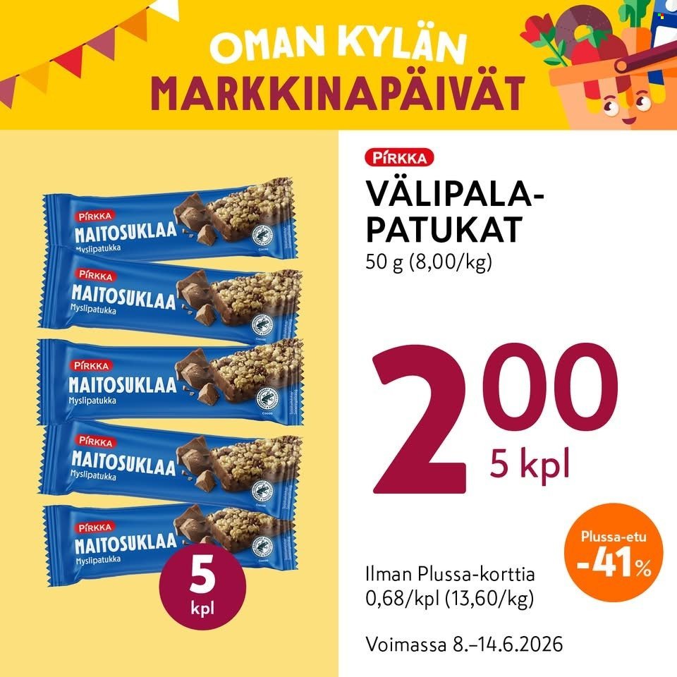 K-MARKET tarjoukset - Alkaen MA 8.6.2026