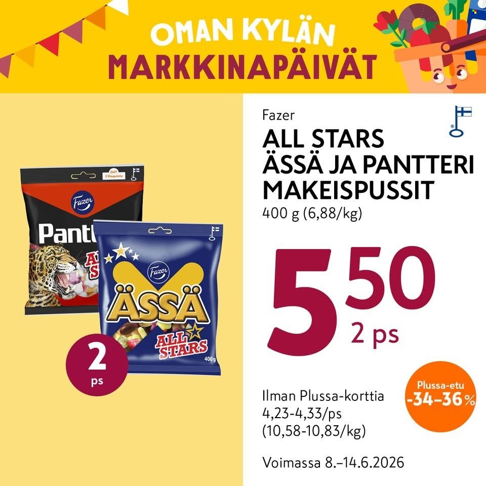 K-MARKET tarjoukset - Alkaen MA 8.6.2026