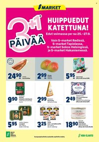 S-MARKET tarjoukset - 3+1 päivää