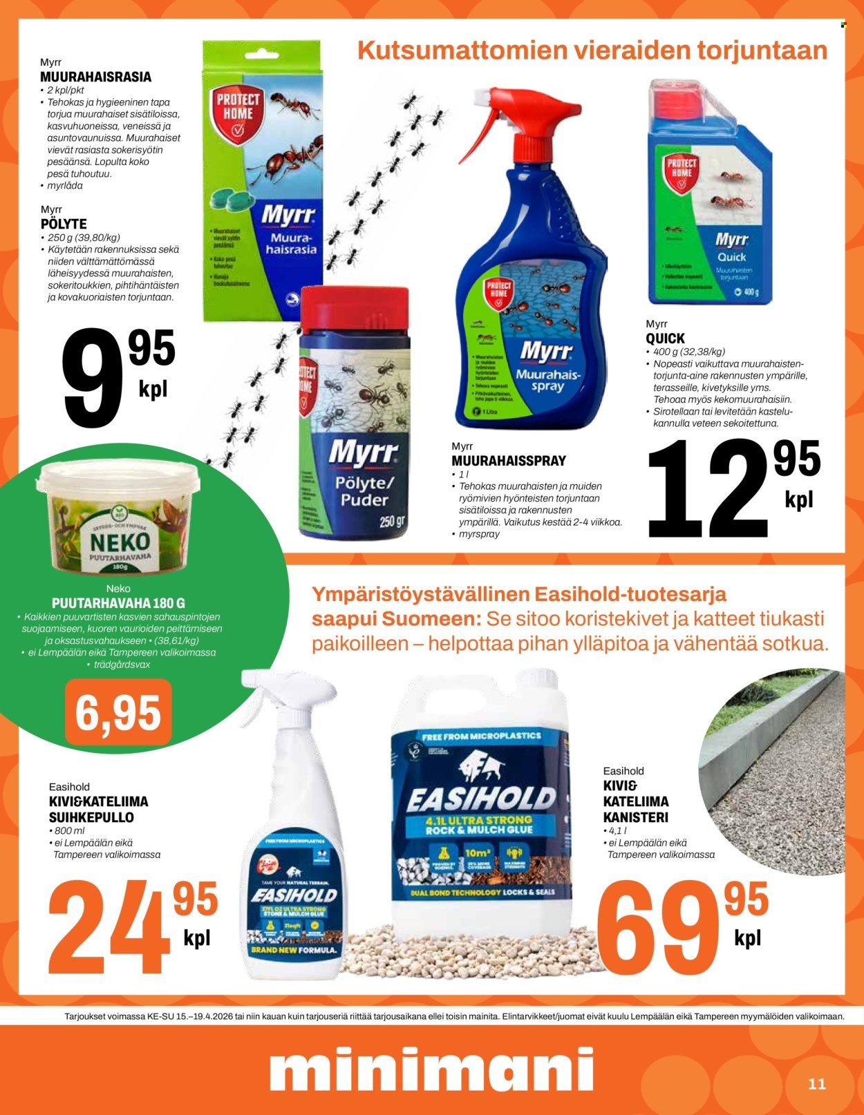 MINIMANI tarjoukset - Alkaen KE 15.4.2026