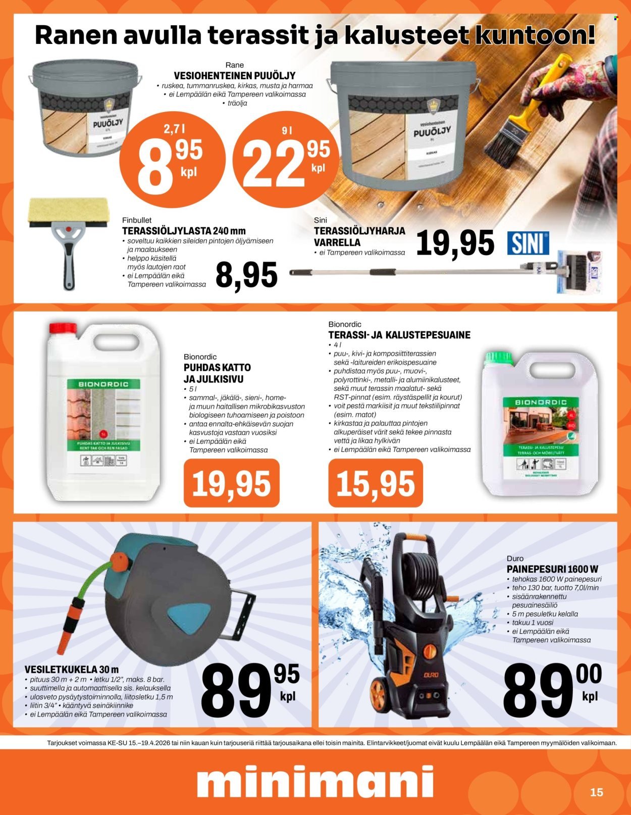 MINIMANI tarjoukset - Alkaen KE 15.4.2026