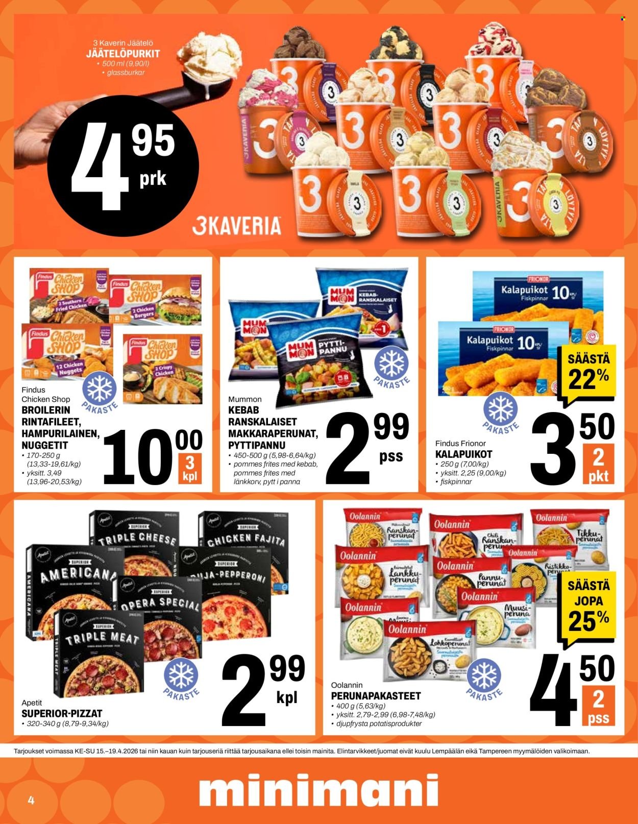 MINIMANI tarjoukset - Alkaen KE 15.4.2026