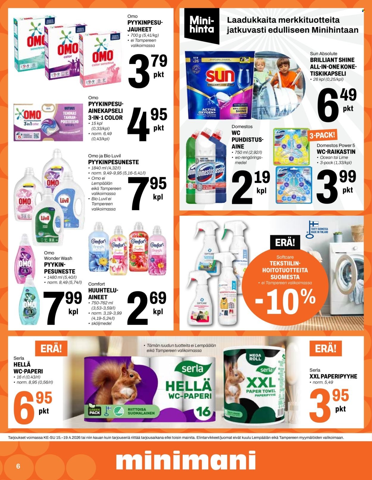 MINIMANI tarjoukset - Alkaen KE 15.4.2026