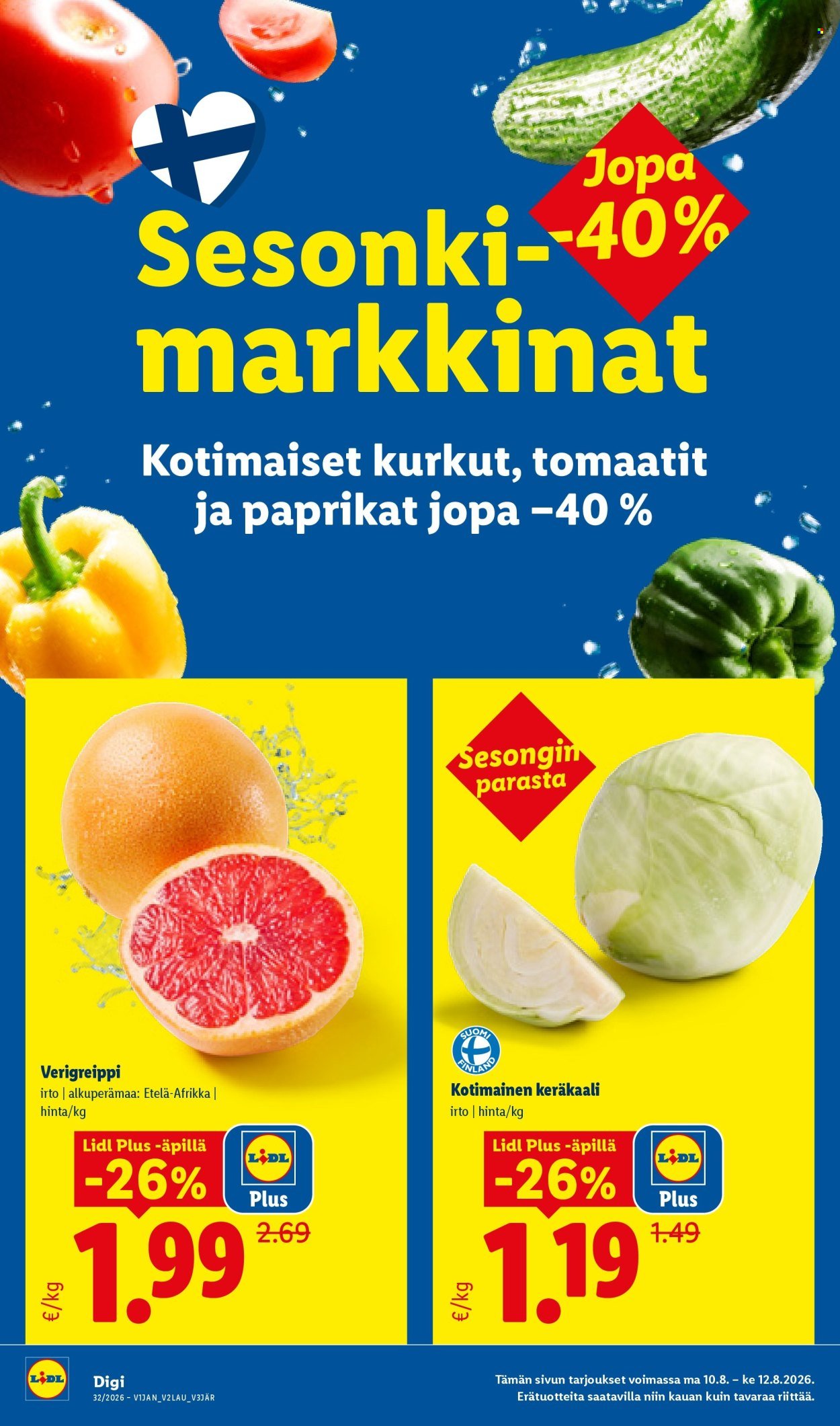 LIDL tarjoukset - Alkaen TO 6.8.2026