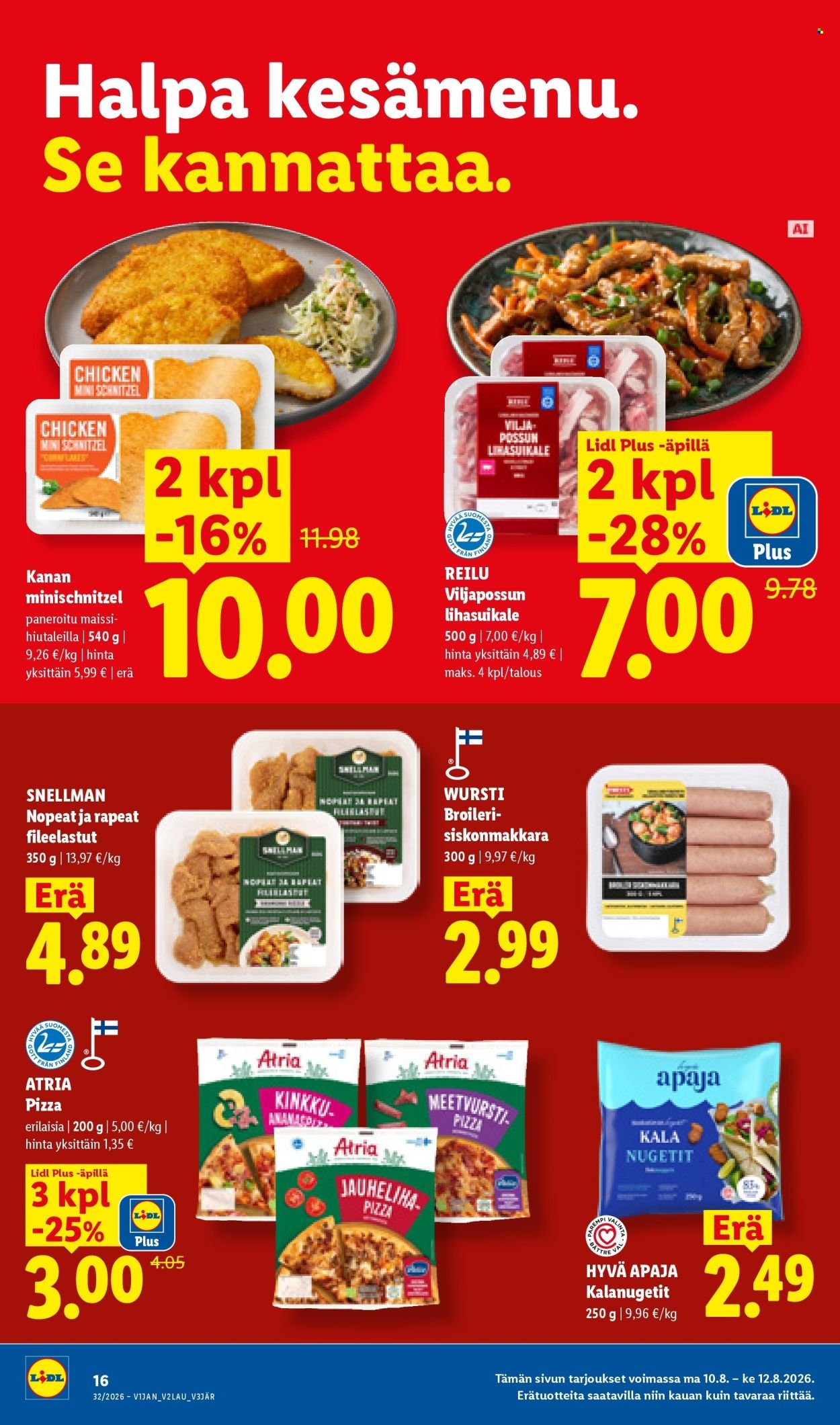 LIDL tarjoukset - Alkaen TO 6.8.2026