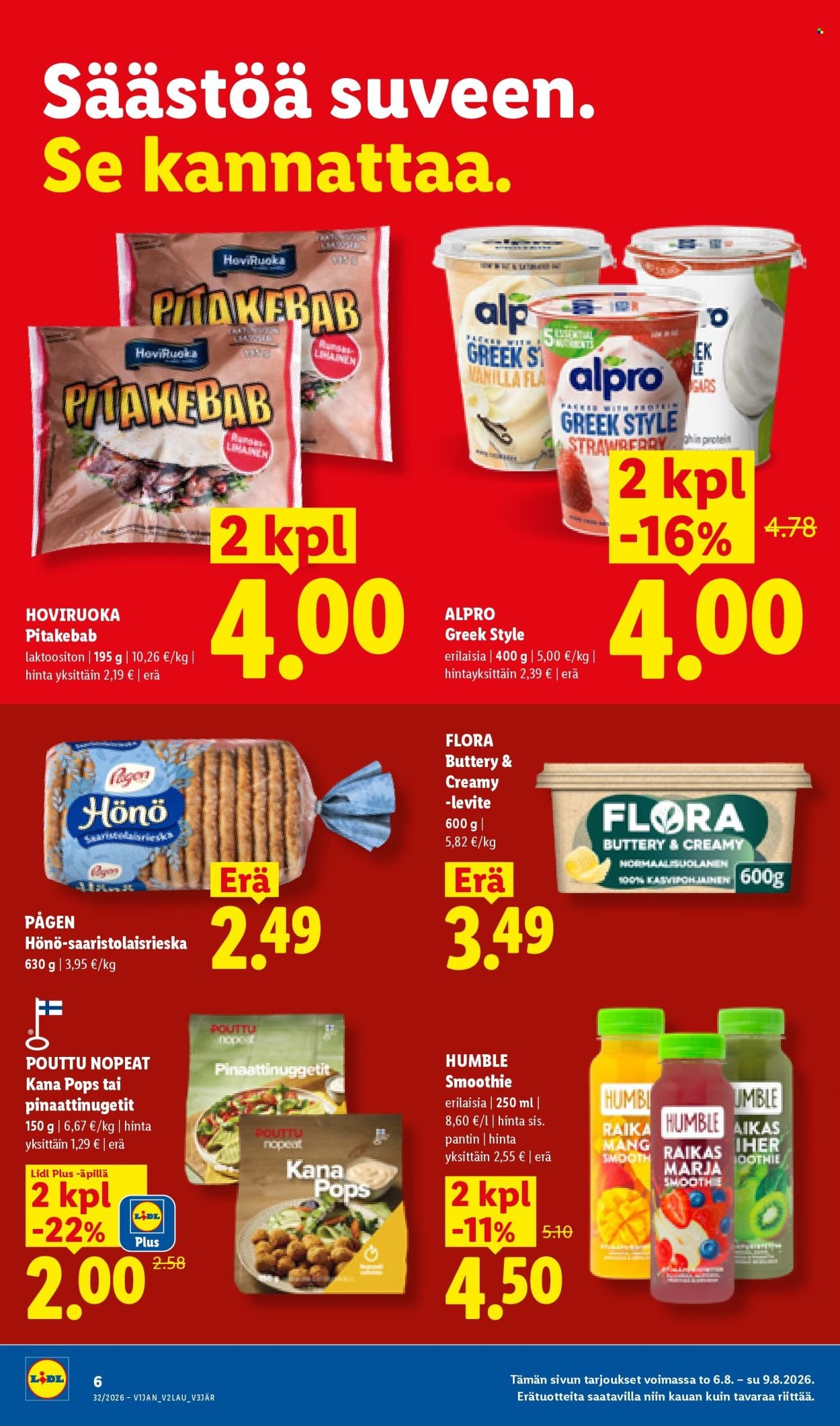 LIDL tarjoukset - Alkaen TO 6.8.2026