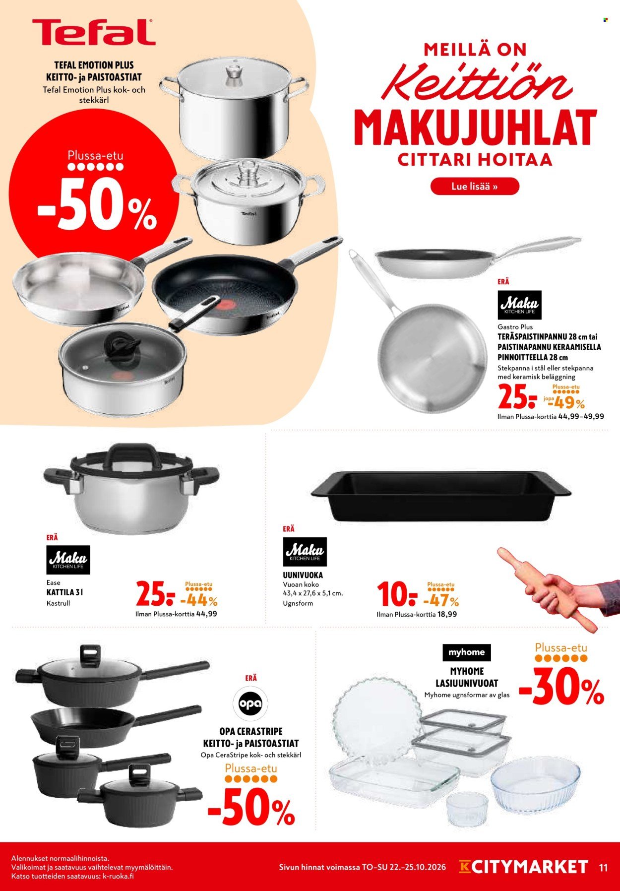 K-CITYMARKET tarjoukset - Alkaen TO 22.10.2026