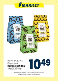 S-MARKET tarjoukset - Koiranruoat