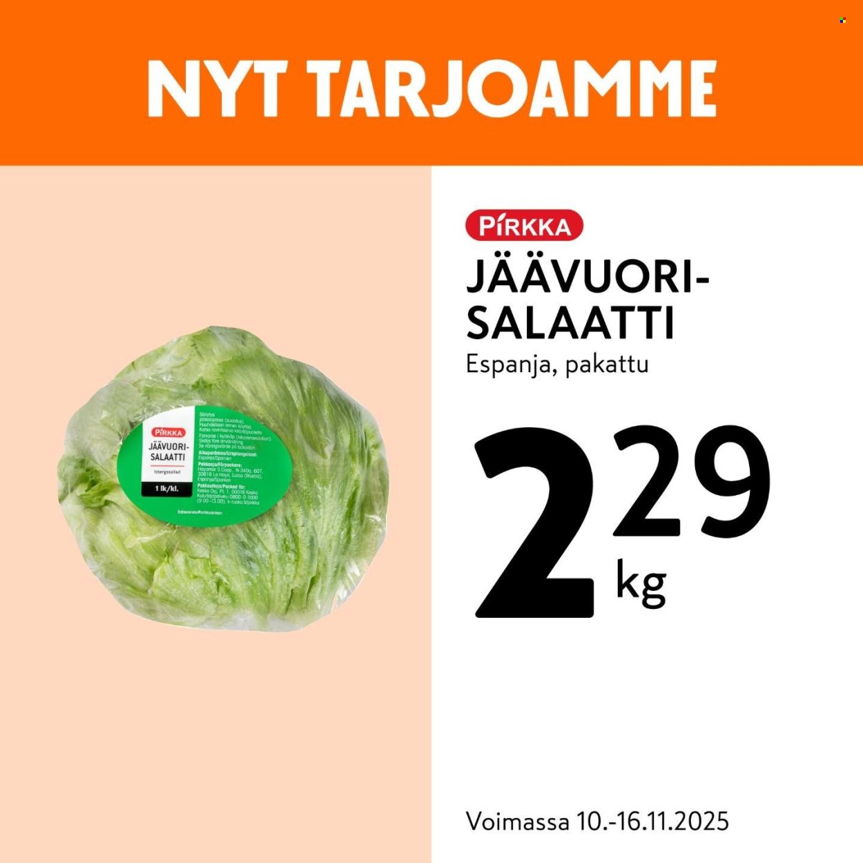 K-MARKET tarjoukset - Alkaen MA 10.11.2025 (2025-11-10 - 2025-11-16)