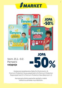 S-MARKET tarjoukset - Pampers