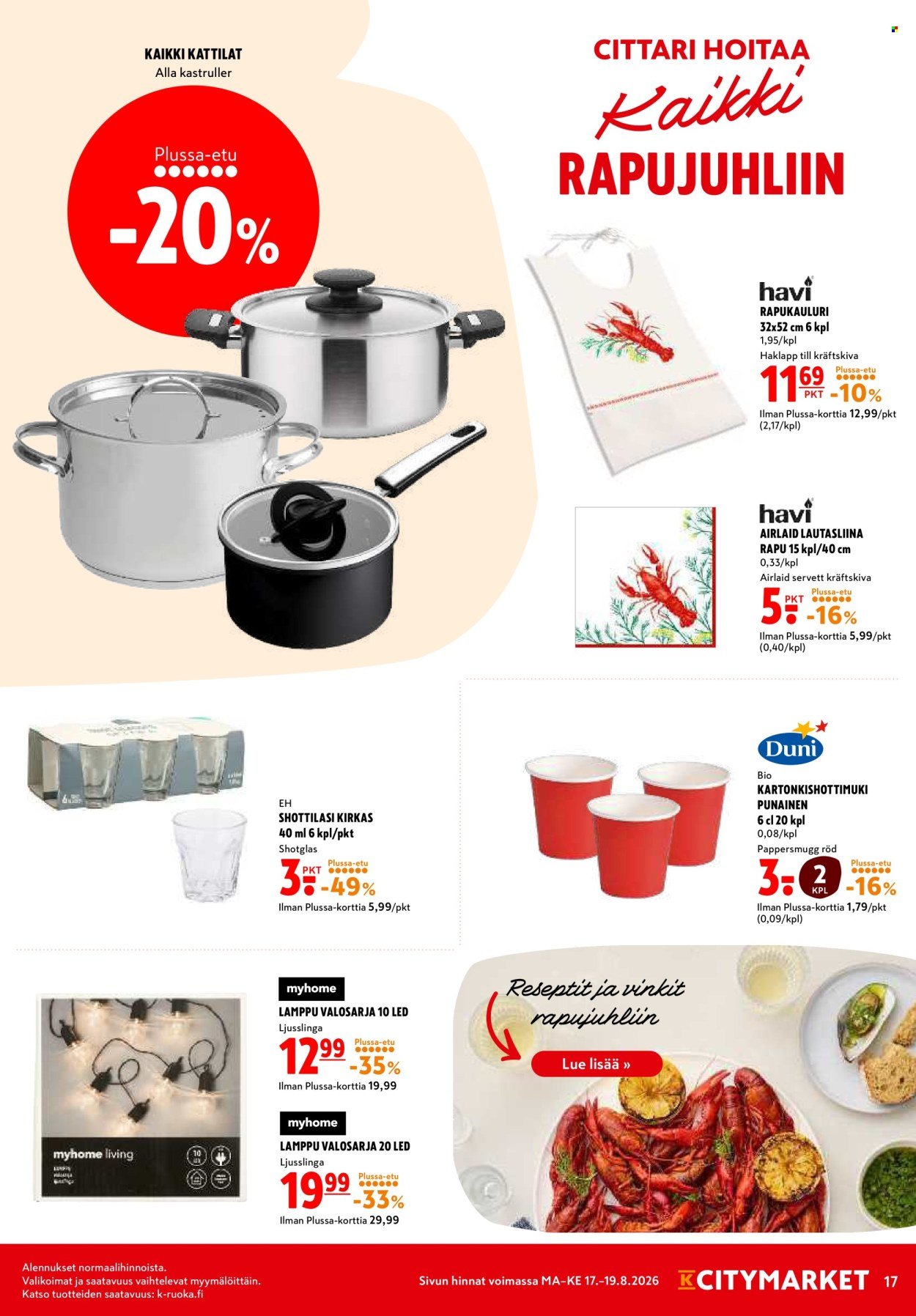 K-CITYMARKET tarjoukset - Alkaen MA 17.8.2026