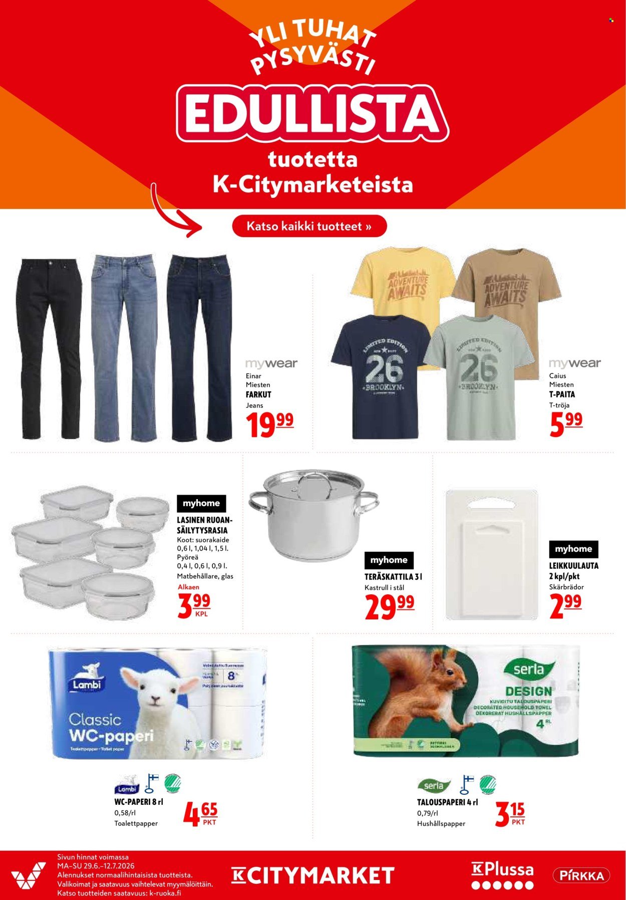 K-CITYMARKET tarjoukset - Alkaen MA 29.6.2026