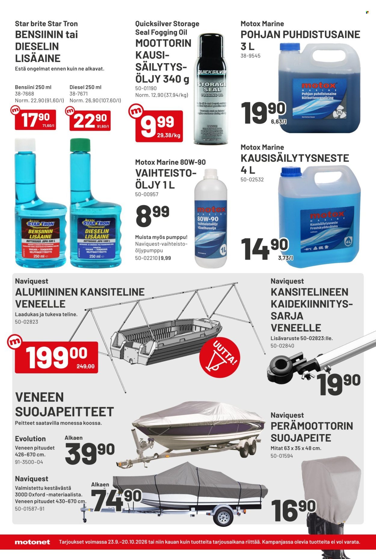 MOTONET tarjoukset - Syyskuun lehti
