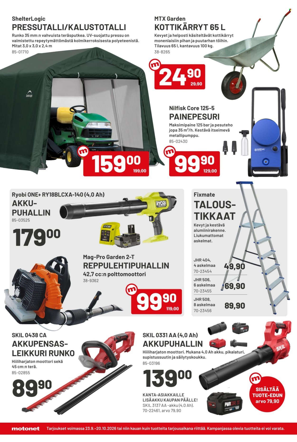 MOTONET tarjoukset - Syyskuun lehti