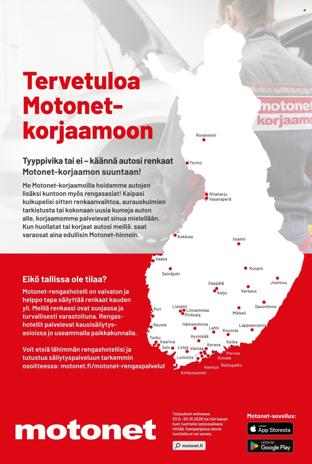 MOTONET tarjoukset - Syyskuun lehti